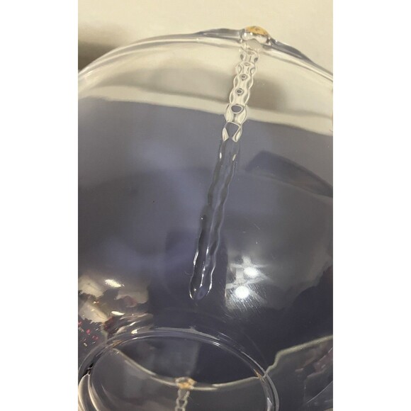 Vintage Mikasa Gilded Rose Gold Accented Frosted Leaf Crystal Clear  fruit Bowl - Picture 16 of 16